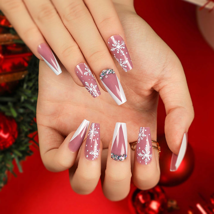 Christmas - Pink Snowflake Luxury