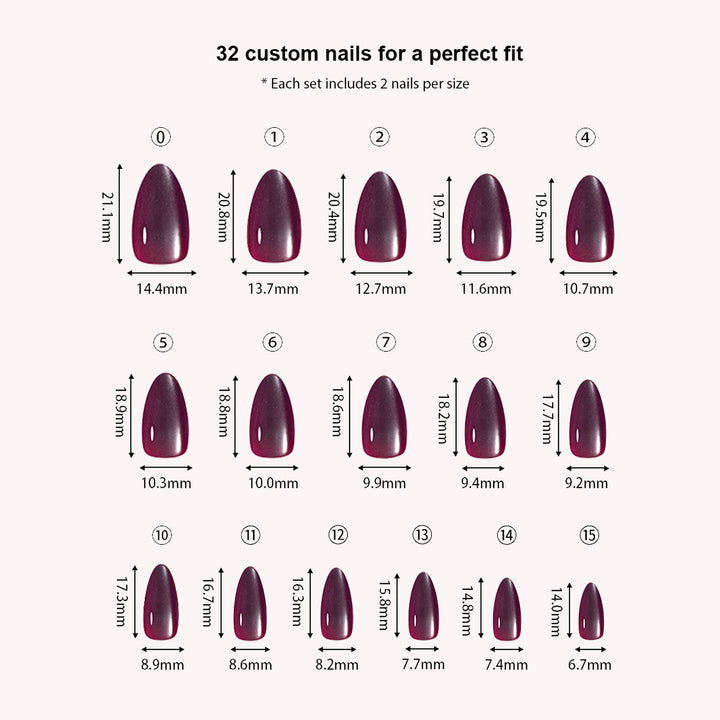 Purple Mauve Cat Eye