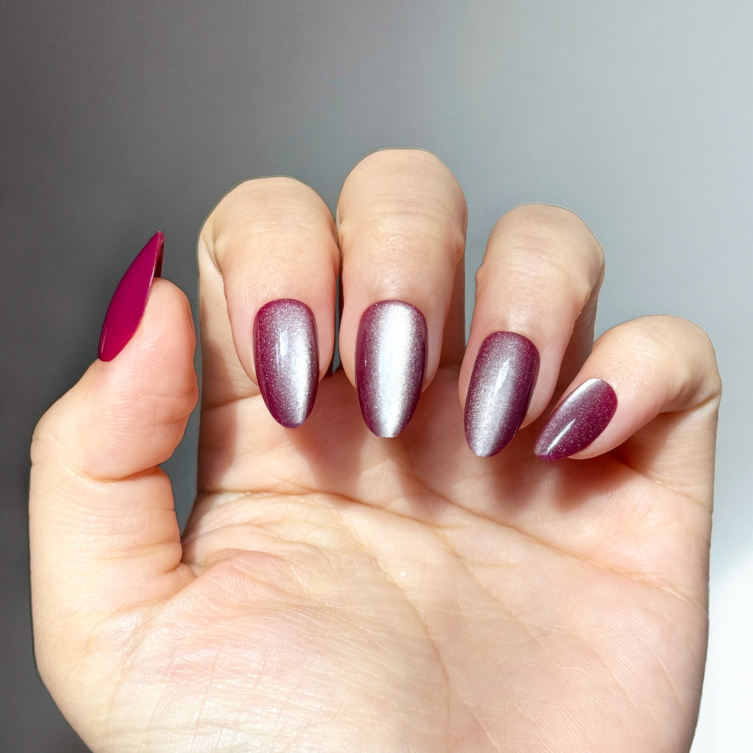 Purple Mauve Cat Eye