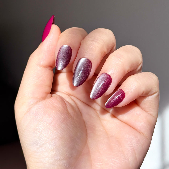 Purple Mauve Cat Eye